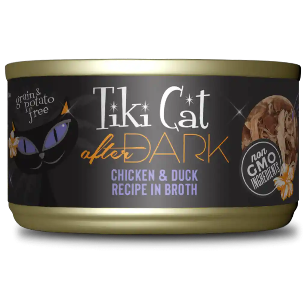 Tiki Cat Pollo Y Pato En Caldo Lata 80g Gato