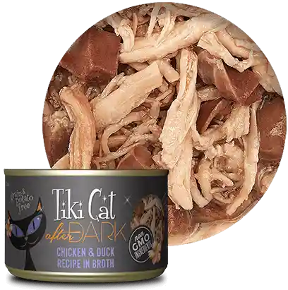 Tiki Cat Pollo Y Pato En Caldo Lata 80g Gato