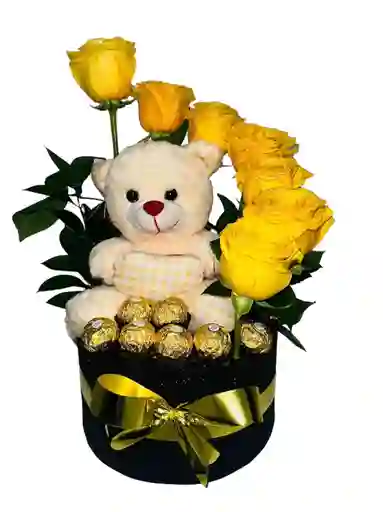 Arreglo De Rosas Con Peluche Para Cualquier Ocasión, Cumpleaños , Despedida ,bienvenida