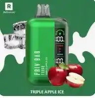 Vaporizador Priv Bar Triple Apple Ice 15000 Puffs