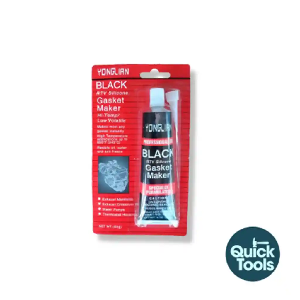 Silicona Tipo Colino 85 Gr Negra