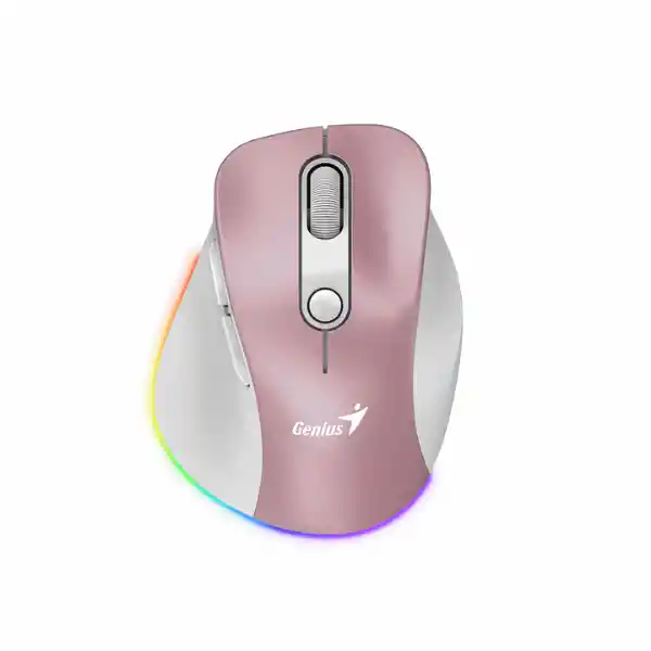 Genius Mouse Inalámbrico Ergo 9000s Pro Rosado