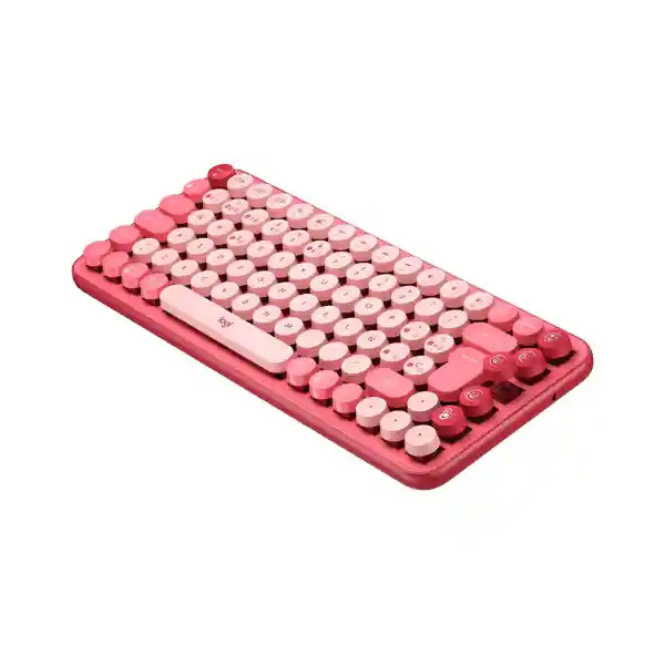 Logitech Teclado Mecanico Pop Inalámbrico – Bluetooth Rosado