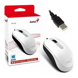 Genius Mouse Alámbrico Dx 120 Usb Blanco