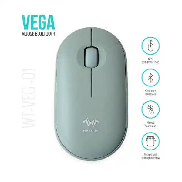 Wattana Mouse Bluetooth Verde