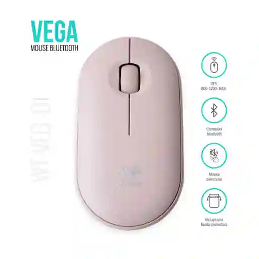 Wattana Mouse Bluetooth Rosado