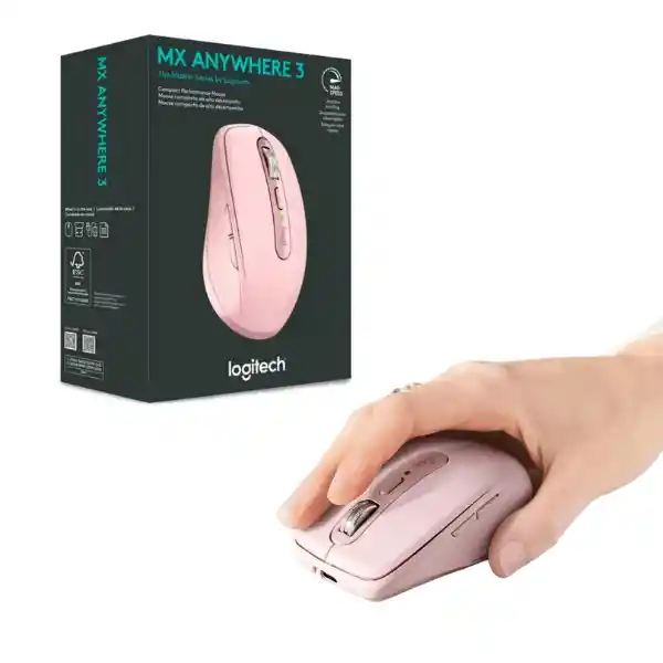 Logitech Mouse Mx Anywhere 3 Rosado