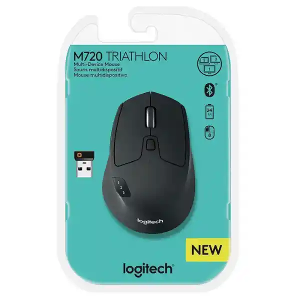 Logitech Mouse M720 Triathlon Inalámbrico–bluetooth