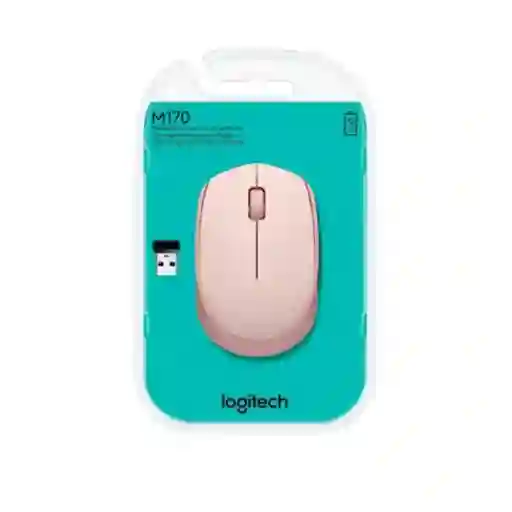 Logitech Mouse M170 Inalámbrico Rosado