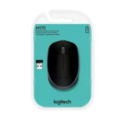 Logitech Mouse M170 Inalámbrico Negro