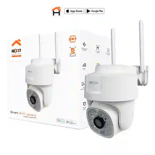 Cámara Inteligente Wi-fi Ptz Exterior 5mp 2k+ Nexxt Nhc-op10 Color Blanco