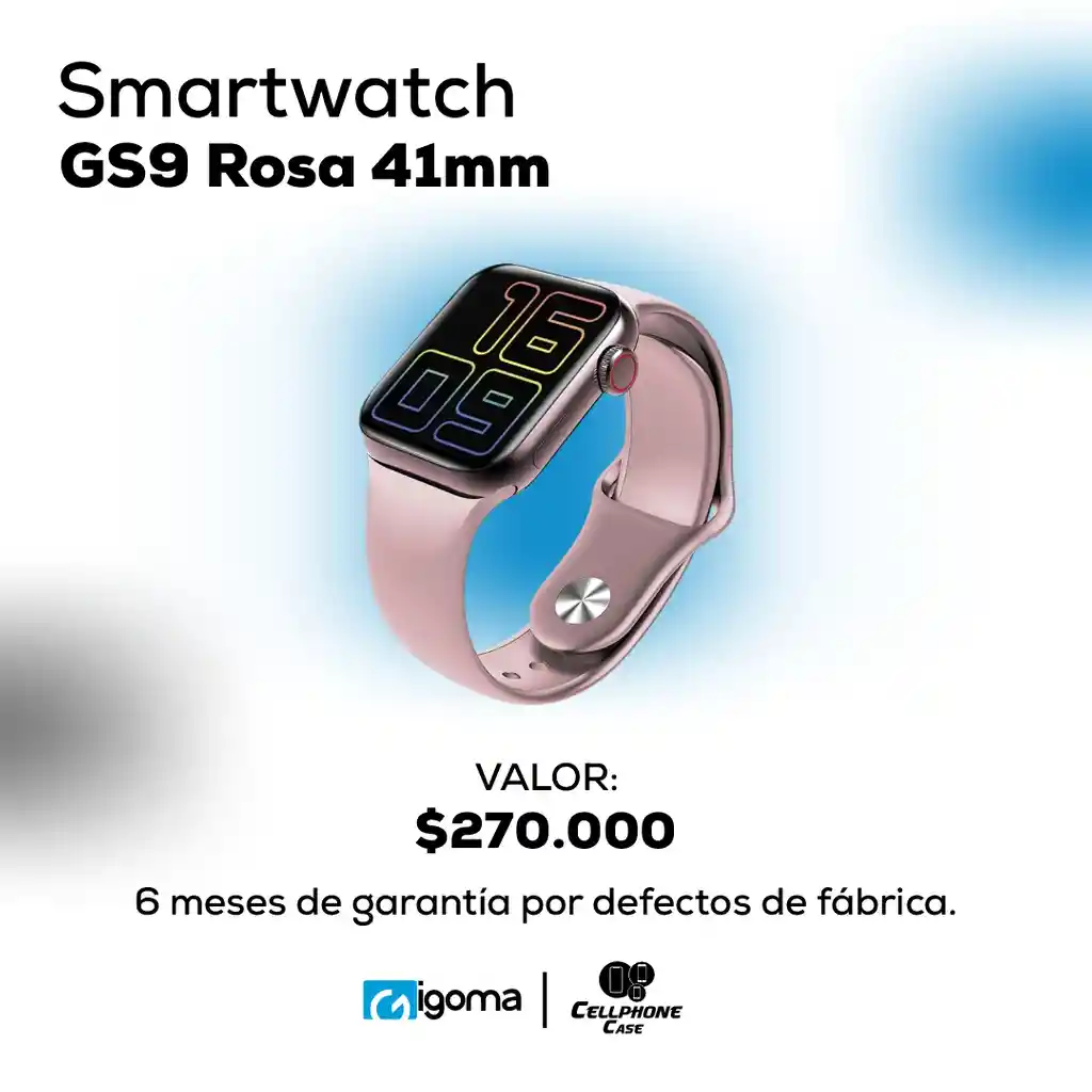 Smartwatch Gs9 Rosa 41mm
