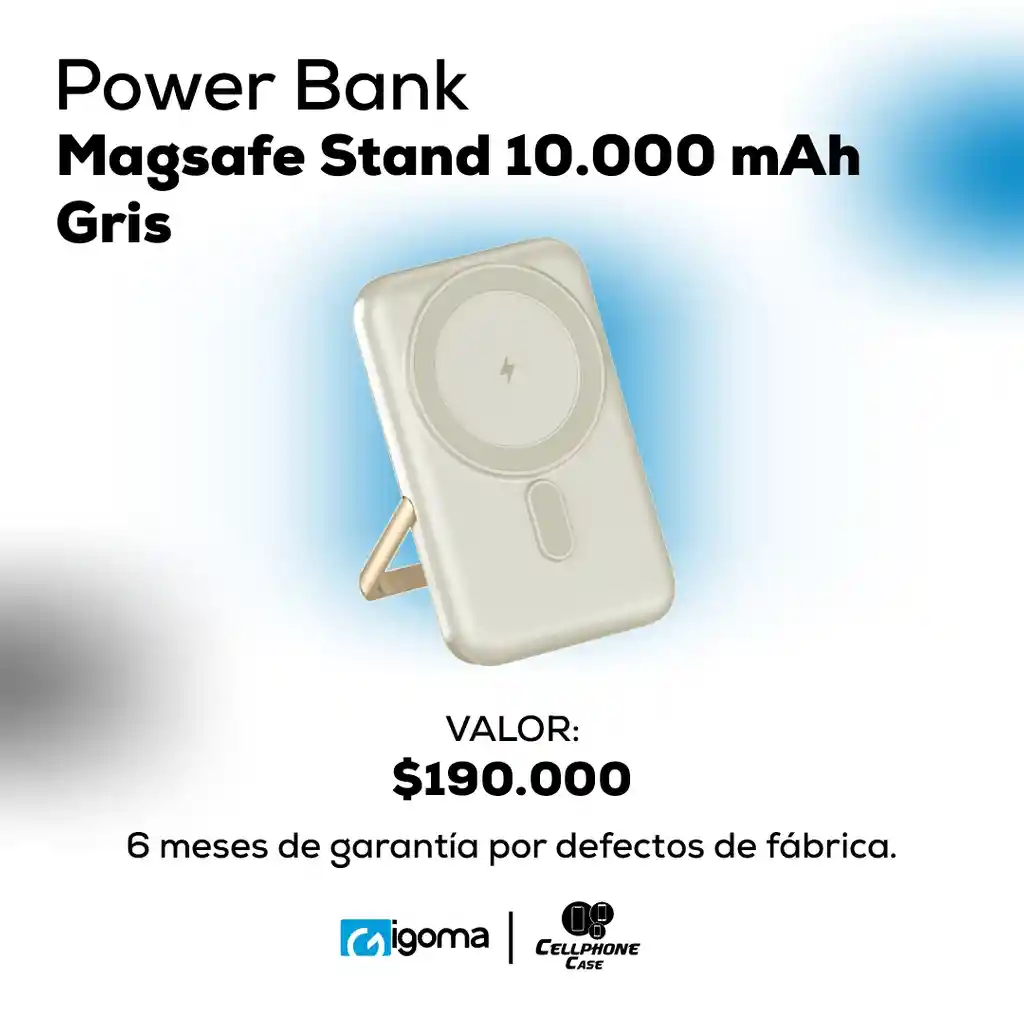 Power Bank Magsafe Gris