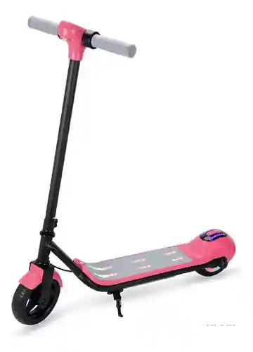 Patineta Eléctrica Niños Monopatín Scooter Luz Sonido Rosa 30km