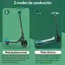 Patineta Eléctrica Niños Monopatín Scooter Luz Sonido Verde 30km