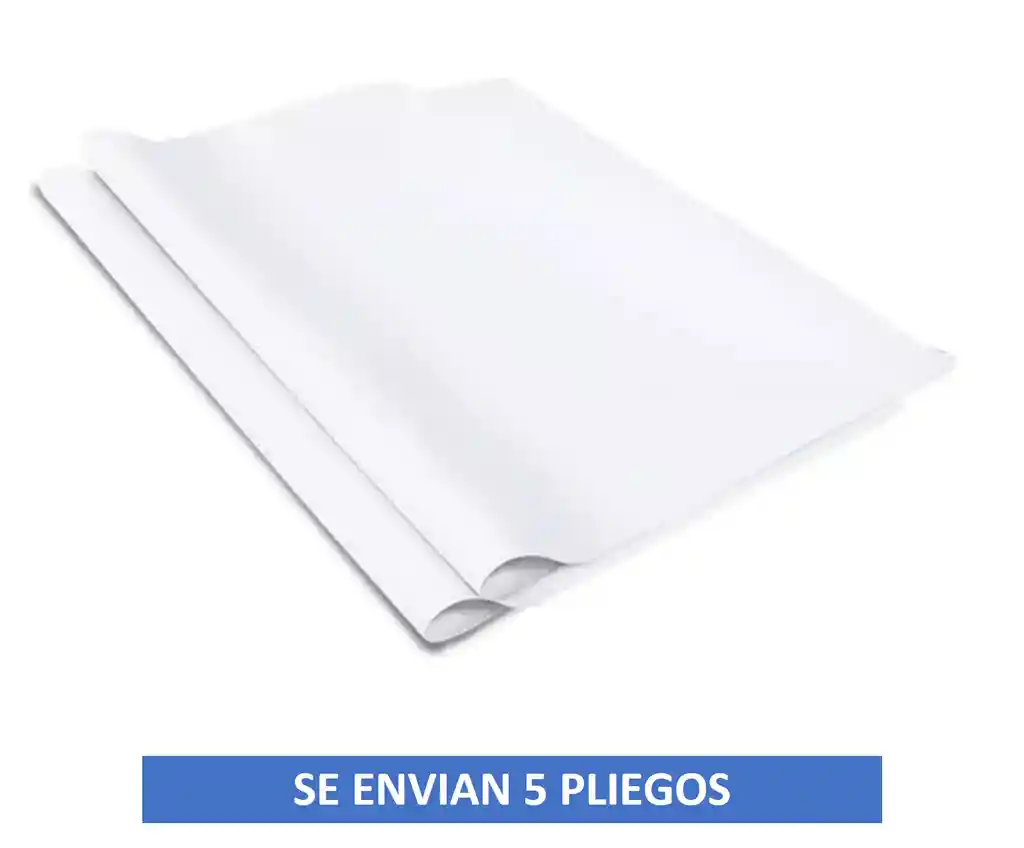 Papel Bond Pliego X 5 Unidades Blanco