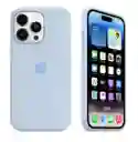 Case Silicon Color Azul Pastel Para Iphone 13/14