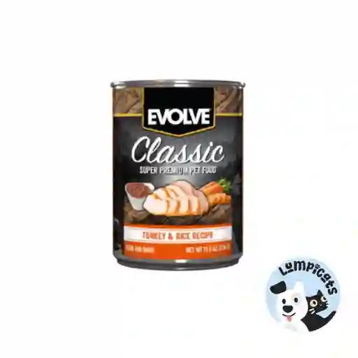 Evolve Dog Classic Lata Turkey - Pavo 13.2 Oz - 374 Gr