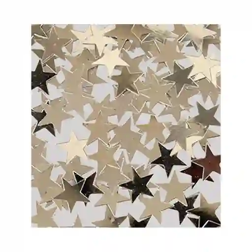 Confeti Plateado Estrellas