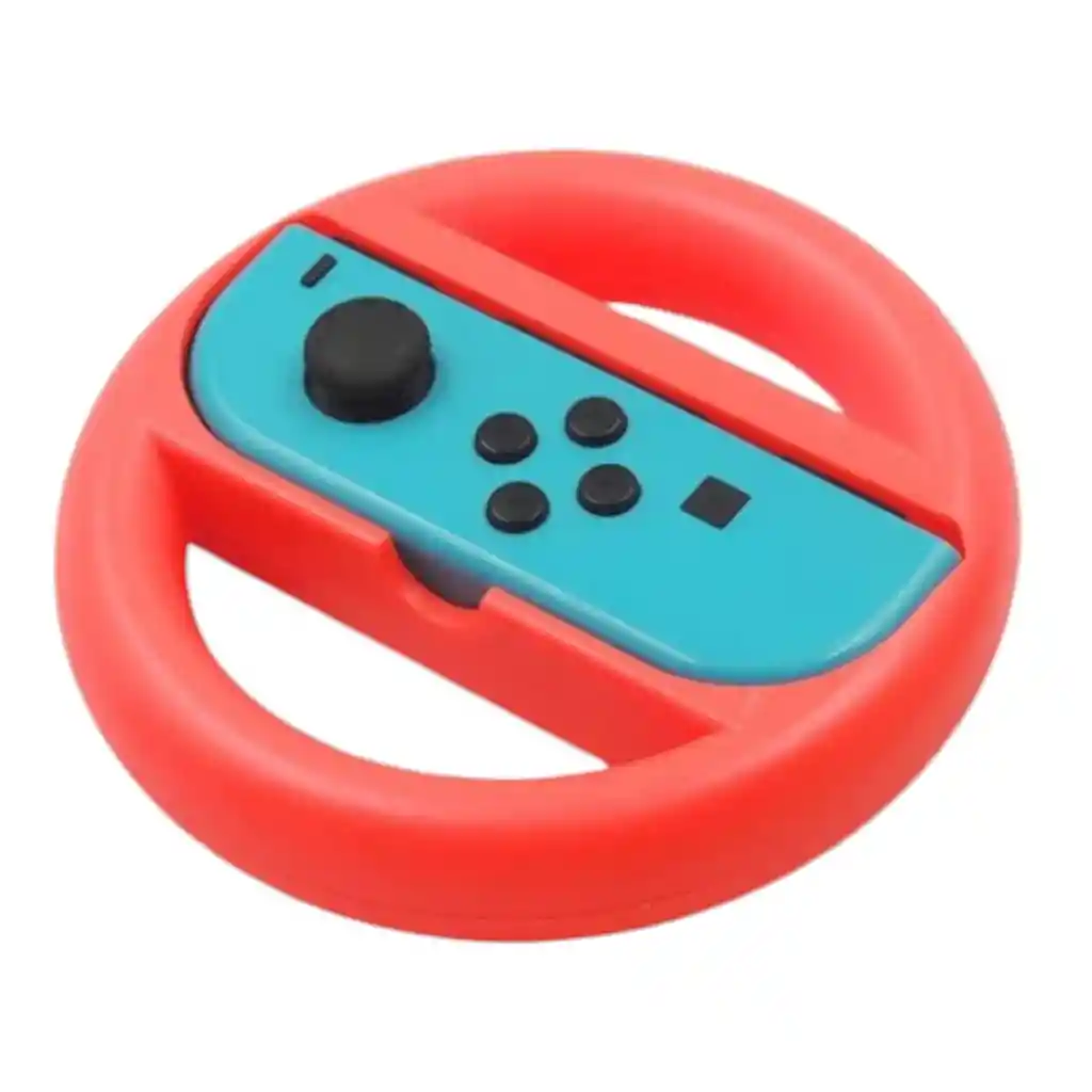 Volante Nintendo Switch Para Joycon 2 Unidades Timón Rueda Rojos