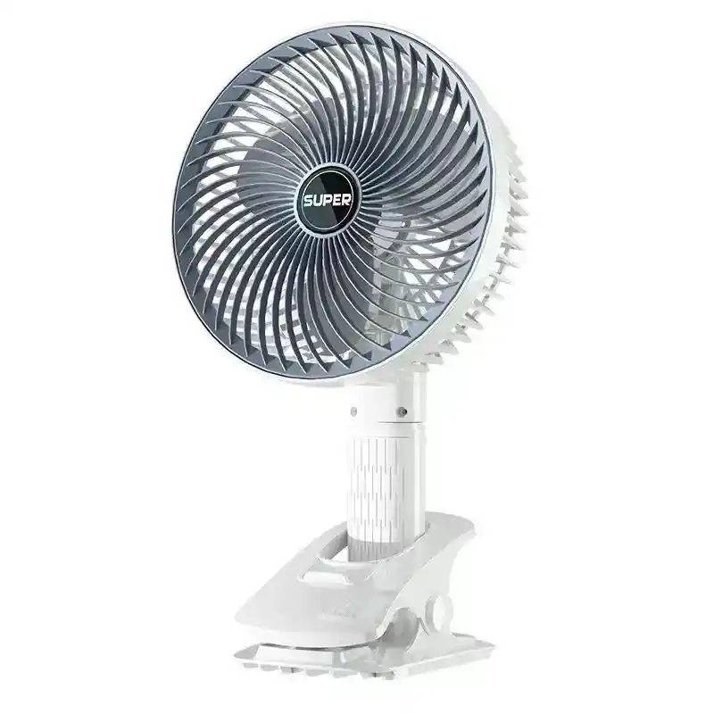 Ventilador De Mano Recargable Con Pinza