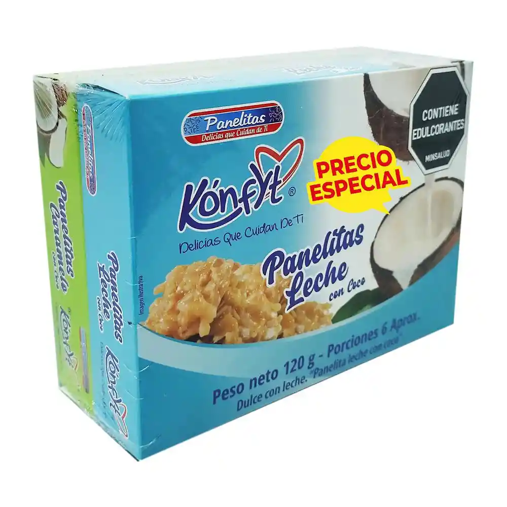 Precio Especial Panelita Leche Coc Caram Konfyt