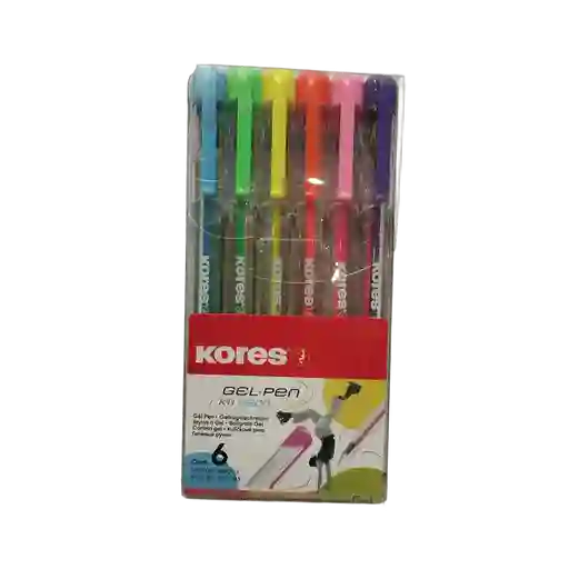 Esfero Gel Kores X 6 Unidades