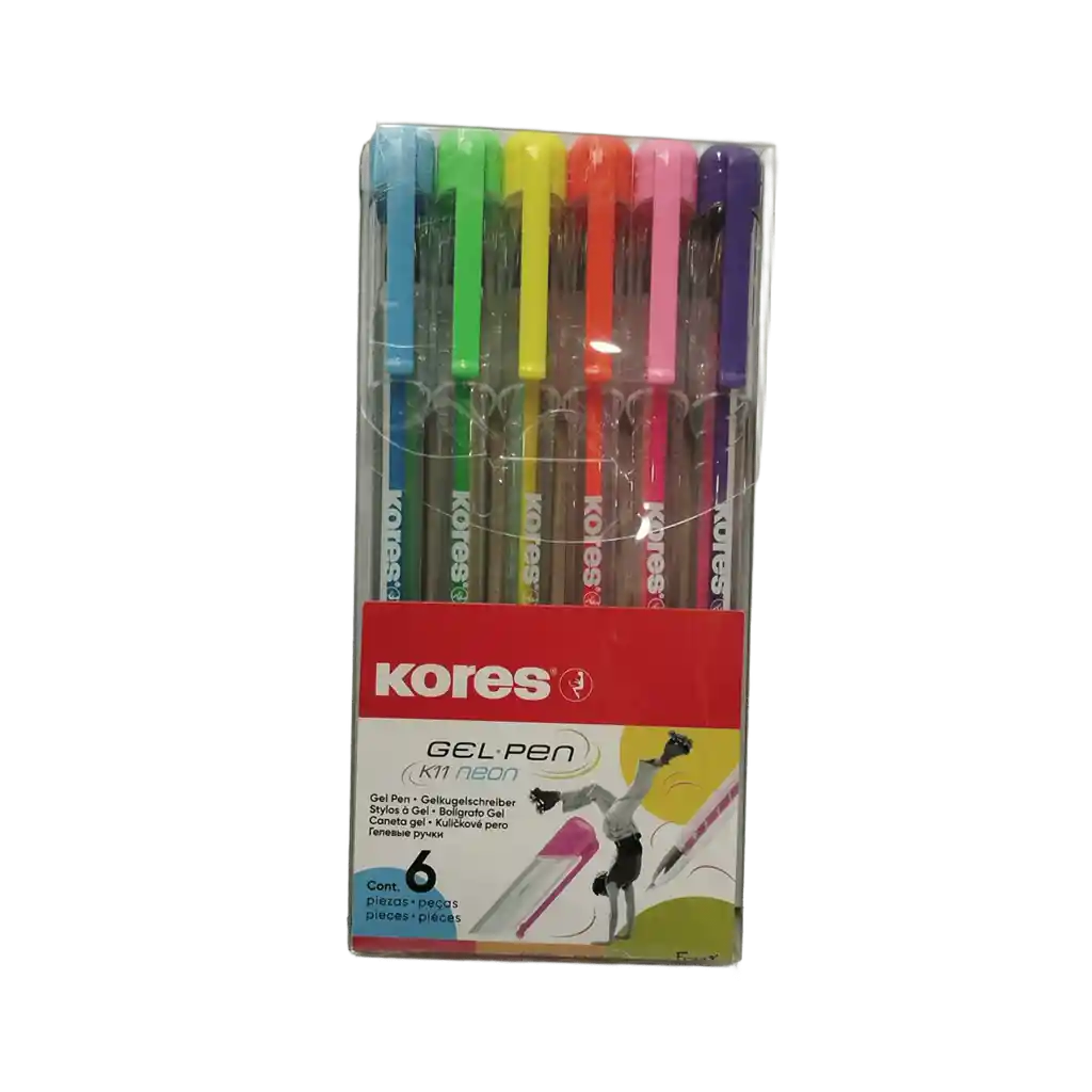 Esfero Gel Kores X 6 Unidades