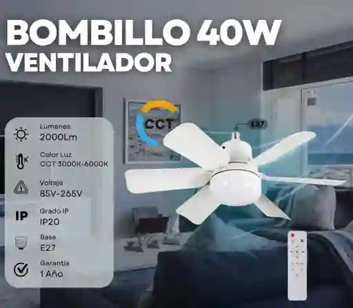 Bombillo Ventilador 40w