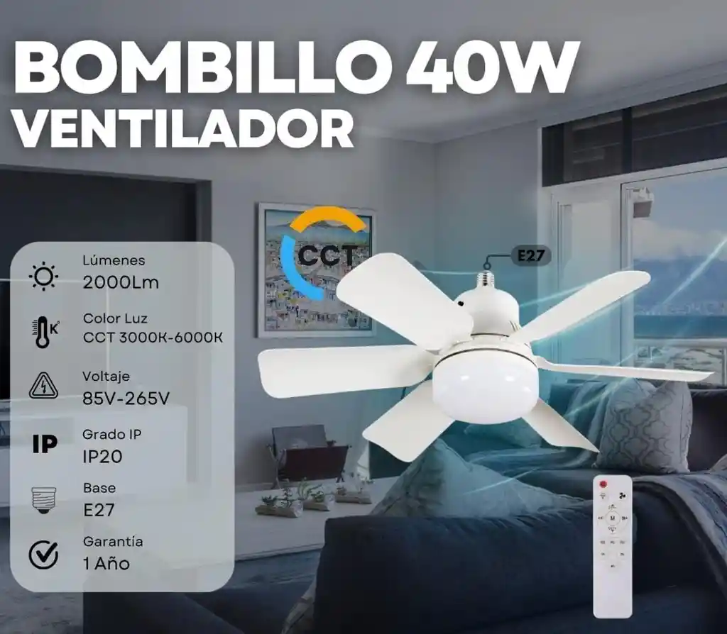 Bombillo Ventilador 40w