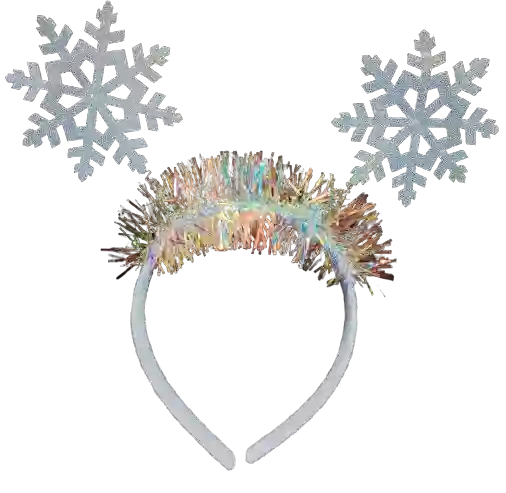 Diadema De Navidad Blanco , Copo De Nieve