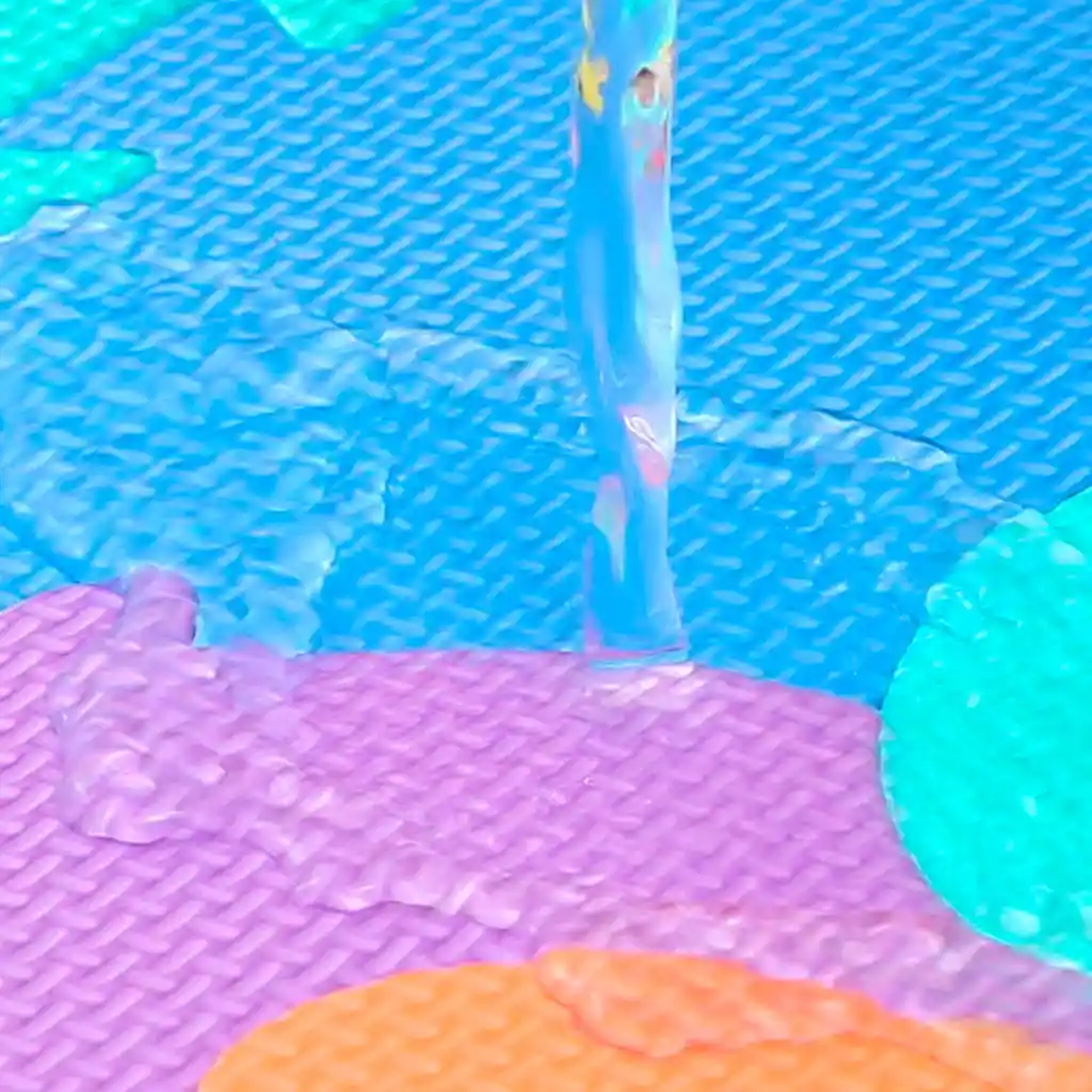 Tapete Didáctico Rompecabezas Números De 16pz, Hecho En Foami Resistente Al Agua Con Figuras En La Mitad, De Colores Vibrantes Que Llaman La Atención Del Bebé