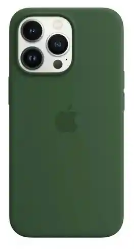 Case Silicon Color Verde Militar Para Iphone 13 Pro