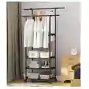 Organizador Ropa Doble 9605 Ahorra Espacio Ruedas Cajones Perchero