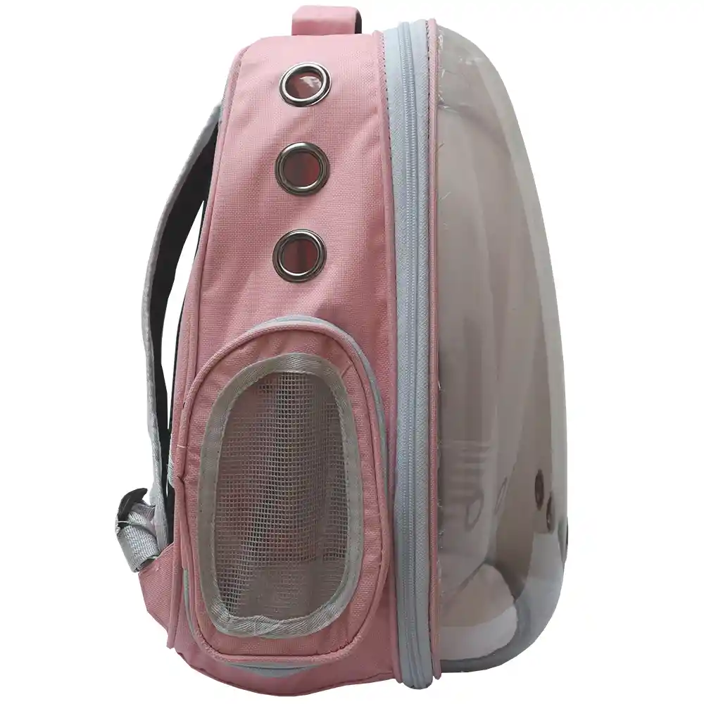 Morral Para Transporte De Mascotas En Forma De Gato Rosa