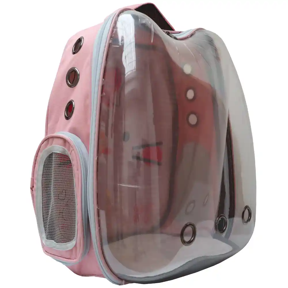 Morral Para Transporte De Mascotas En Forma De Gato Rosa