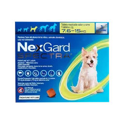 Nexgard Spectra Perro 7,5 A 15 Kg Caja X 1 Tableta