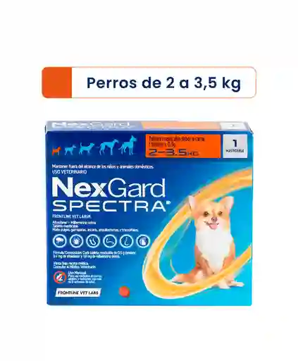 Nexgard Spectra Perro 2 A 3,5 Kg Caja X 1 Tableta