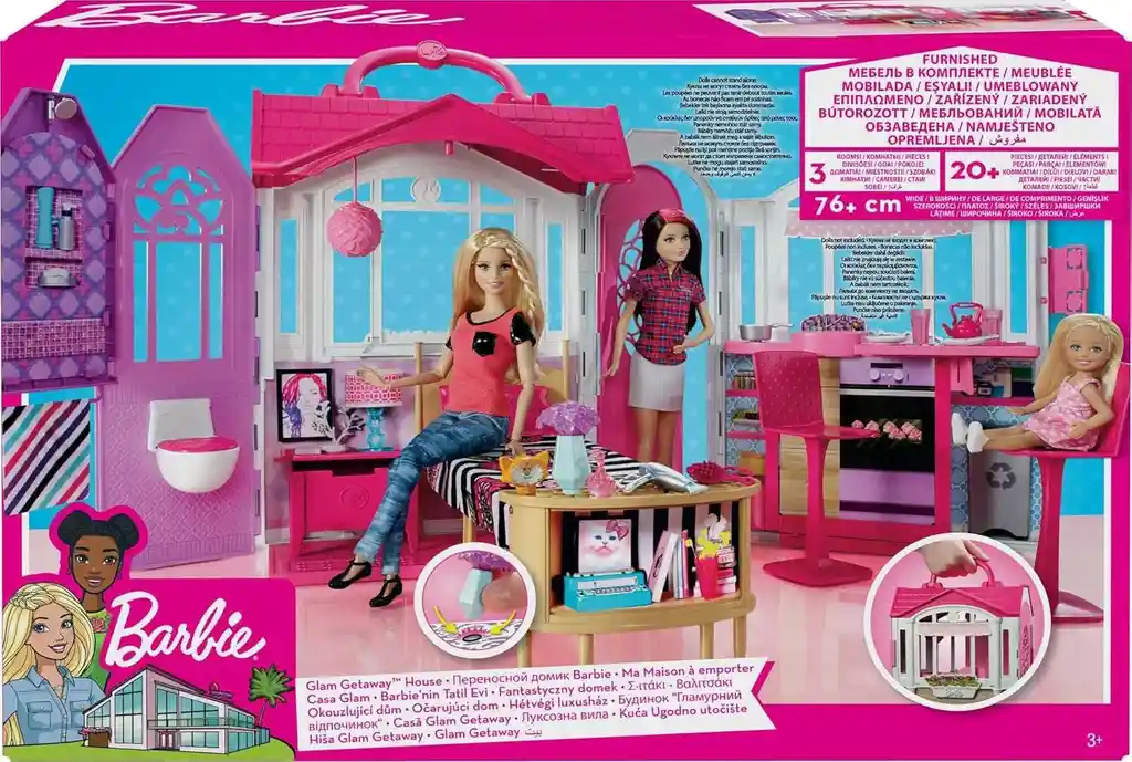 Casa Barbie Glam Getaway House Casa Portatil Juguete Niñas