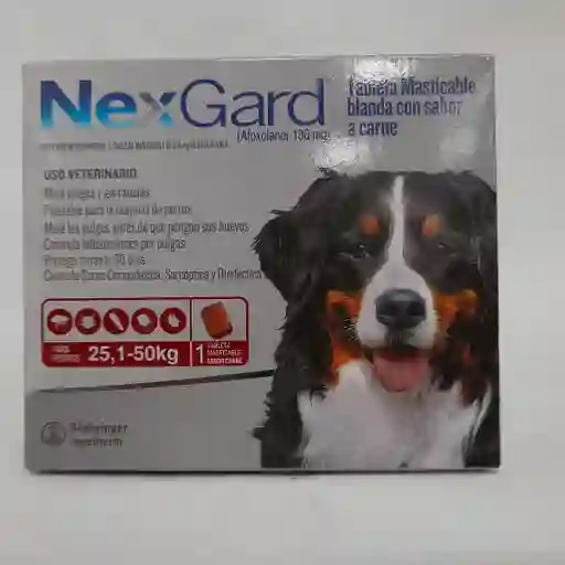 Nexgard Perro 25,1 A 50 Kg Caja X 1 Tableta