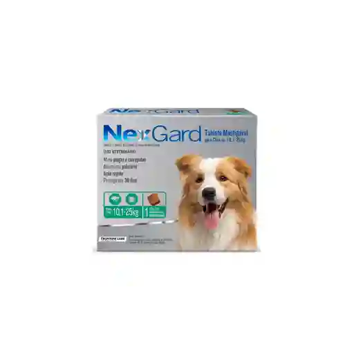 Nexgard Perro 10,1 A 25 Kg Caja X 1 Tableta