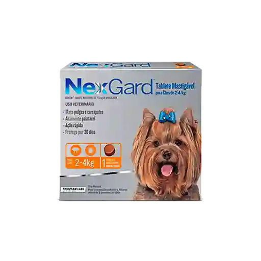 Nexgard Perro 2 A 4 Kg Caja X 1 Tableta