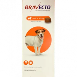 Bravecto Perro 4,5 A 10 Kg Caja X 1 Tableta