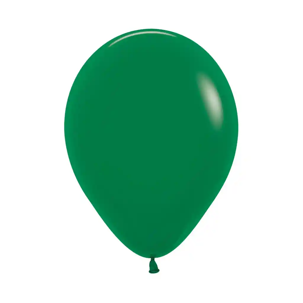 Sempertex Globo De Látex Color Verde Selva R12 X12 Unidades