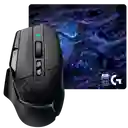 Combo Mouse Logitech G502x Lightspeed Negro + Pad Mouse Logitech G640 Edc