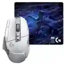 Mouse Gamer Inalámbrico Logitech G502x Blanco + Pad Mouse G640 Se