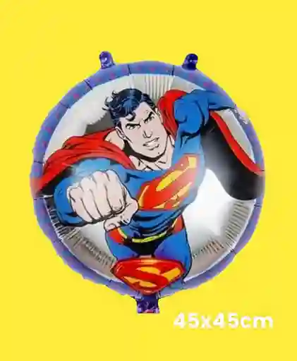 Globo Metalizado Redondo Superman (x1 Unidad)