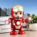 Juguete Coleccionable Niños Iron Man Camina Sola Baila Luz