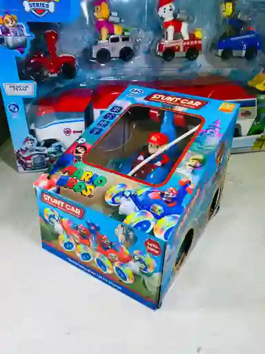 Carro Loco Control Remoto Loco Mario Recargable Con Luces