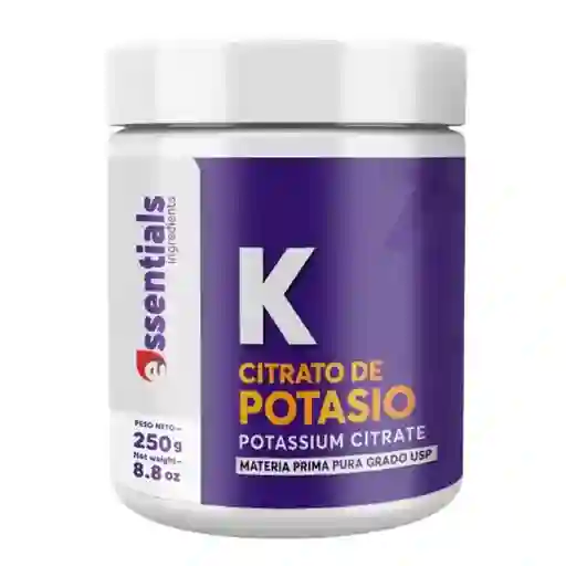 Citrato De Potasio En Polvo Puro 250gr Essentials